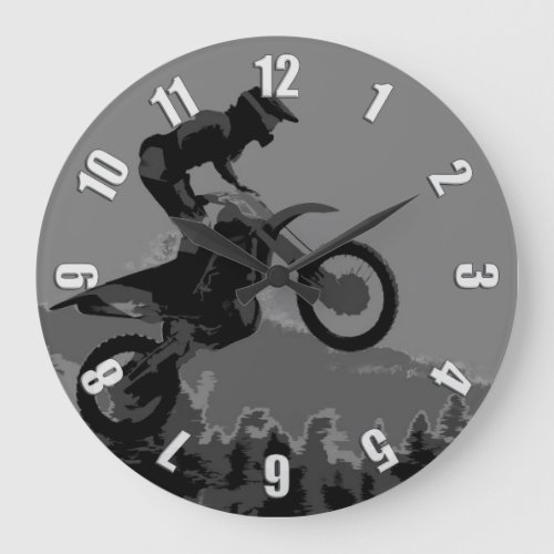 The Scenic Route Motocross Racer Large Clock