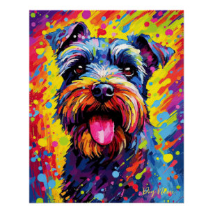 The Schnauzer Dog 002 - Zetton Ziana Poster
