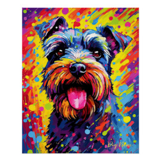 The Schnauzer Dog 002 - Zetton Ziana Poster