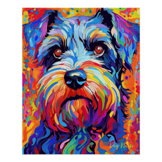 The Schnauzer Dog 005 - Zetton Ziana Poster