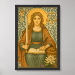 The scholar tarot card art nouveau framed art
