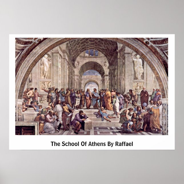 The School Of Athens By Raffael Poster (Front)