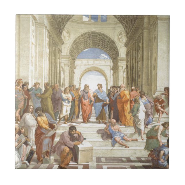 The School of Athens Ceramic Tile (Front)