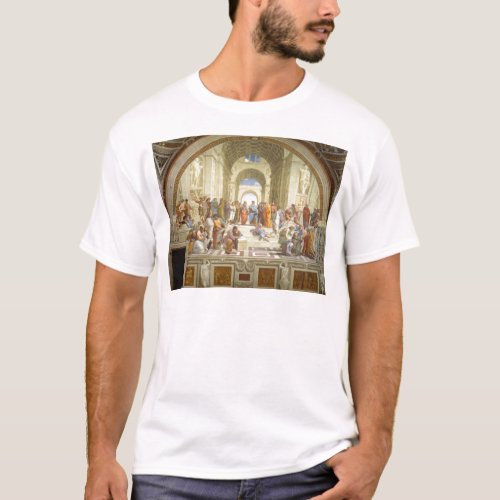 The School of Athens Fresco by Raffaello Sanzio T_Shirt