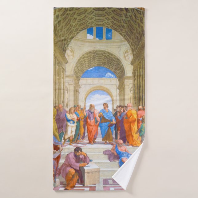 The School of Athens, Raphael Bath Towel (Bath Towel)