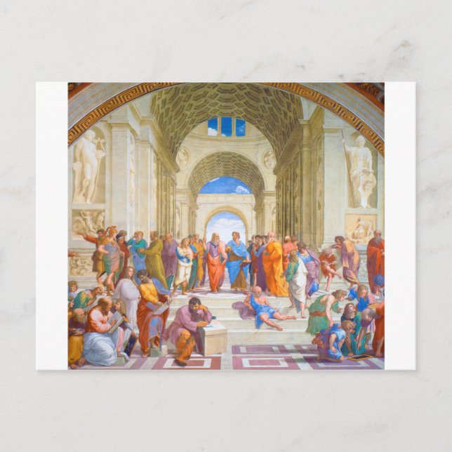 The School of Athens, Raphael Postcard (Front)