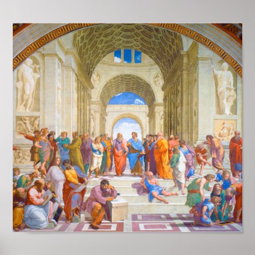 The School of Athens Raphael Poster