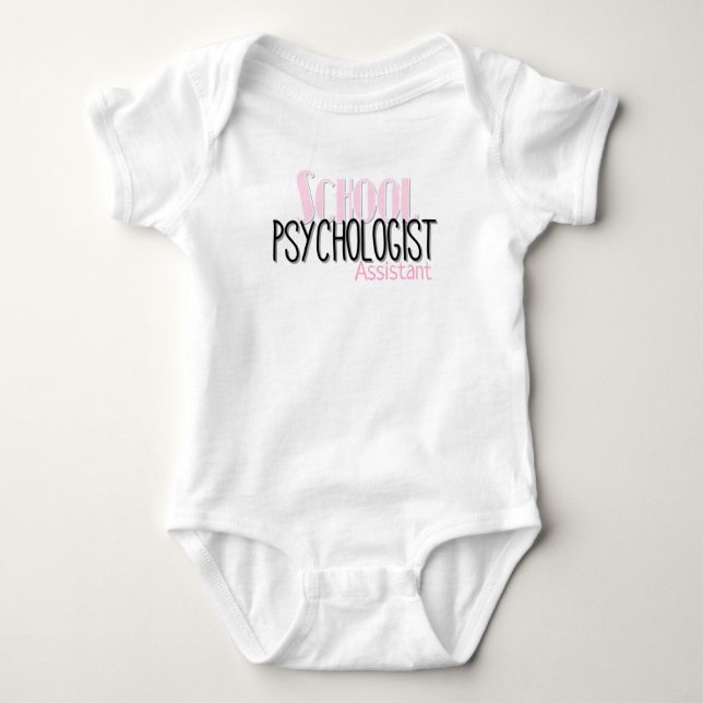 The School Psychologist's Assistant One-Piece Baby Bodysuit (Front)