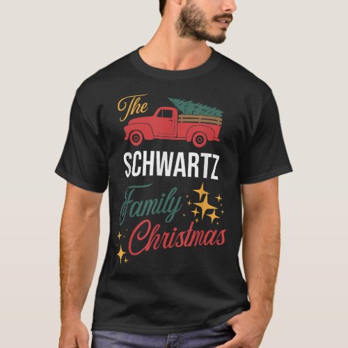 The Schwartz Family Christmas Matching Pajamas Gro T_Shirt