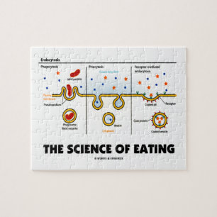 The Science Of Eating (Endocytosis Biology Humor) Jigsaw Puzzle