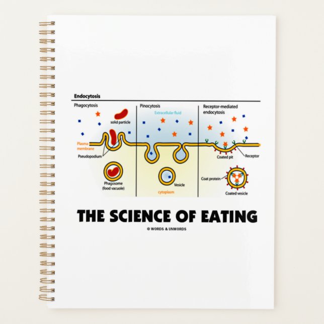 The Science Of Eating Endocytosis Biology Humor Planner (Front)