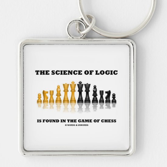 The Science Of Logic Is Found In The Game Of Chess Keychain