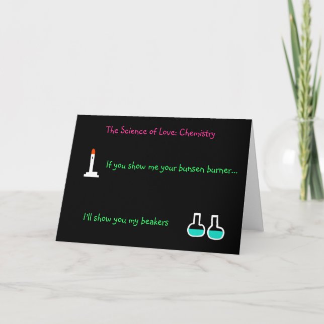 'The Science of Love:Chemistry' Card (from female) (Front)