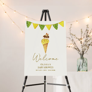 The Scoop Ice Cream Baby Shower Welcome Sign