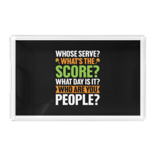 The Score Pickleball Lover Acrylic Tray