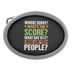 The Score Pickleball Lover Belt Buckle