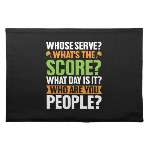 The Score Pickleball Lover Cloth Placemat