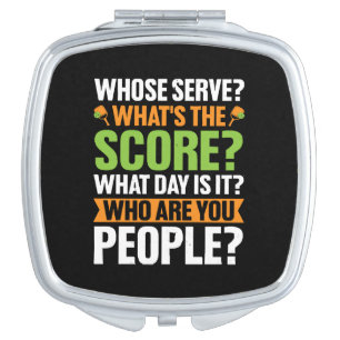 The Score Pickleball Lover Compact Mirror
