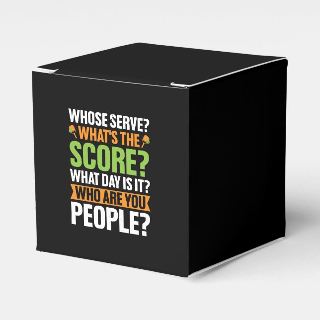  The Score Pickleball Lover Favor Boxes (Front Side)