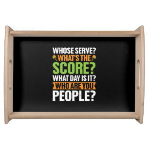 The Score Pickleball Lover Serving Tray