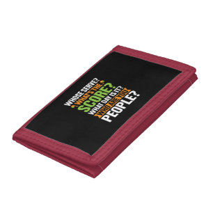 The Score Pickleball Lover Tri-fold Wallet