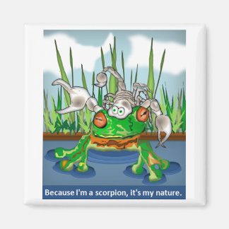 The Scorpion and the Frog Magnet