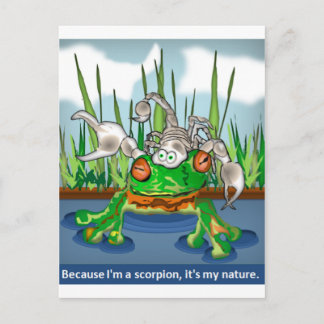 The Scorpion and the Frog Postcard