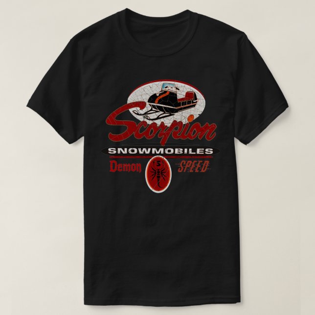 The Scorpion Demon Speed Snowmobiles T-Shirt (Design Front)