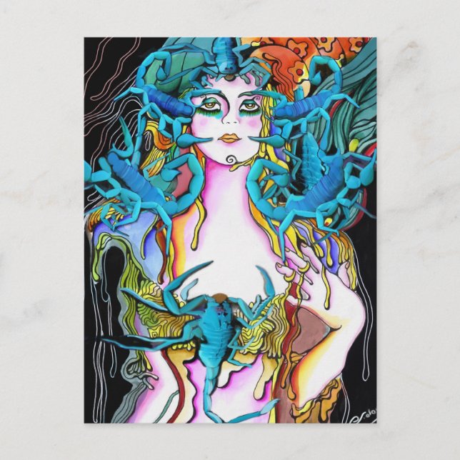 The Scorpion Woman Postcard (Front)