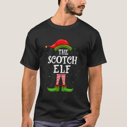 The Scotch Elf Christmas Matching Family Pajama Co T_Shirt