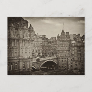 The Scotsman Hotel and North Bridge, Edinburgh Postcard