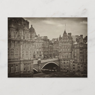 The Scotsman Hotel and North Bridge, Edinburgh Postcard