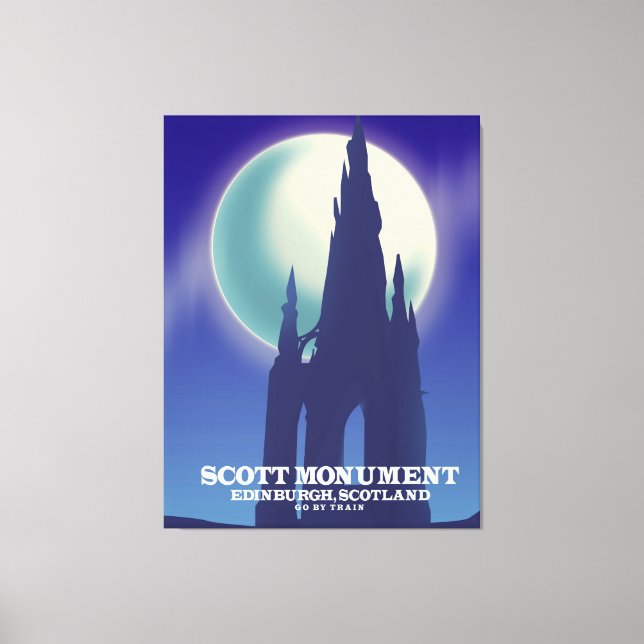 The Scott Monument, Edinburgh,Scotland Canvas Print (Front)