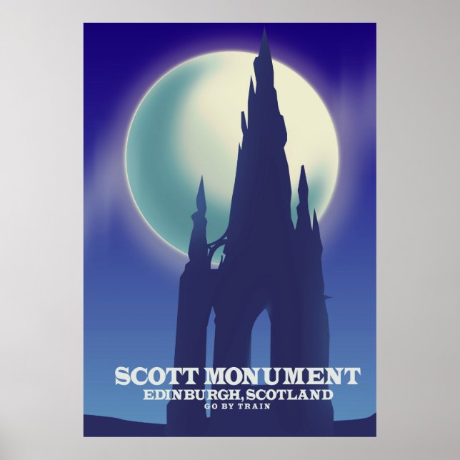 The Scott Monument, Edinburgh,Scotland Poster (Front)