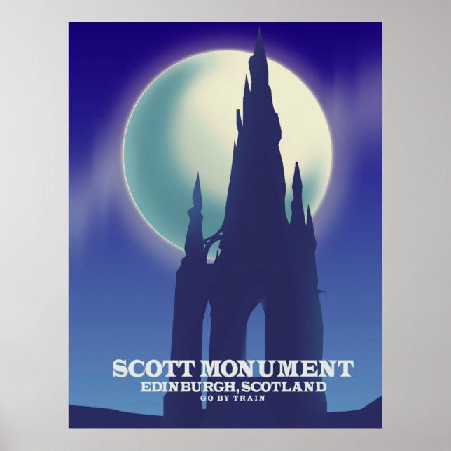 The Scott Monument, Edinburgh,Scotland Poster (Front)