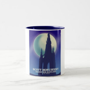 The Scott Monument, Edinburgh,Scotland Two-Tone Coffee Mug