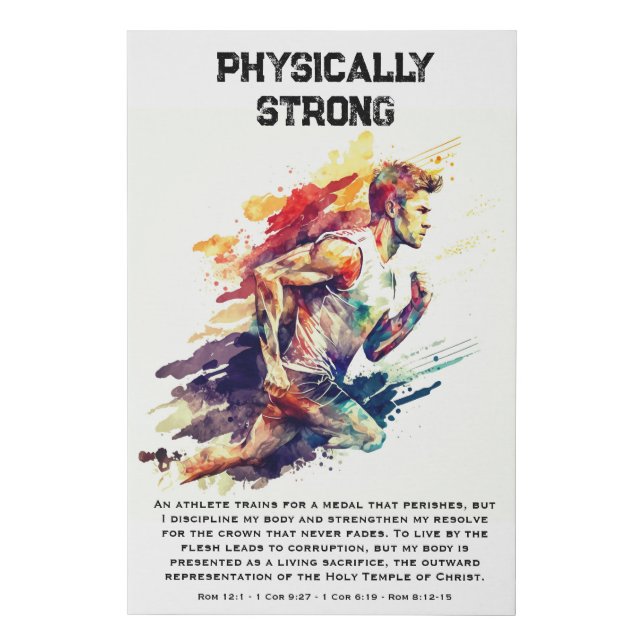 The Scout Oath - Physically Strong - Canvas #1 (Front)