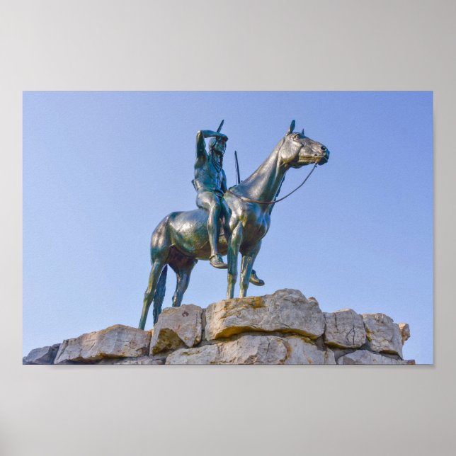 The Scout Statue Front View, Kansas City, Missouri Poster (Front)