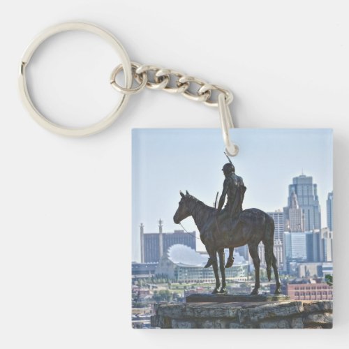 The Scout Statue Kansas City Keychain