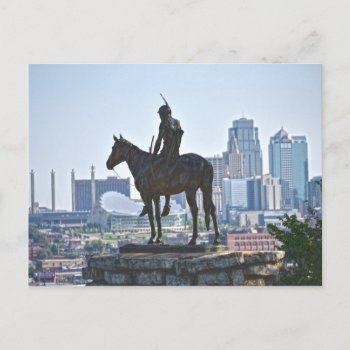 The Scout Statue  Kansas City  Missouri Postcard by catherinesherman at Zazzle