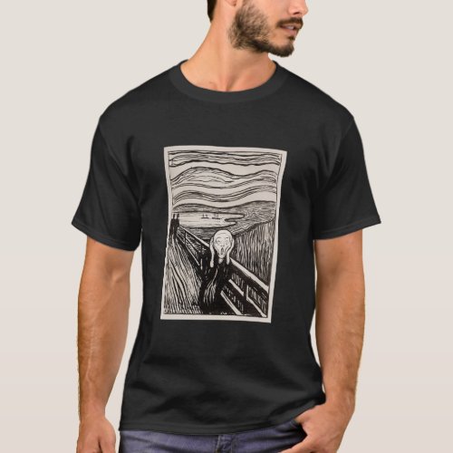 The Scream 1895 by Edvard Munch Poster T_Shirt