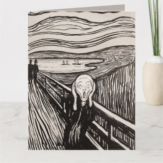 The Scream (1895) Edvard Munch Woodcut Fine Art Card