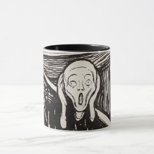 The Scream (1895) Edvard Munch Woodcut Fine Art Mug