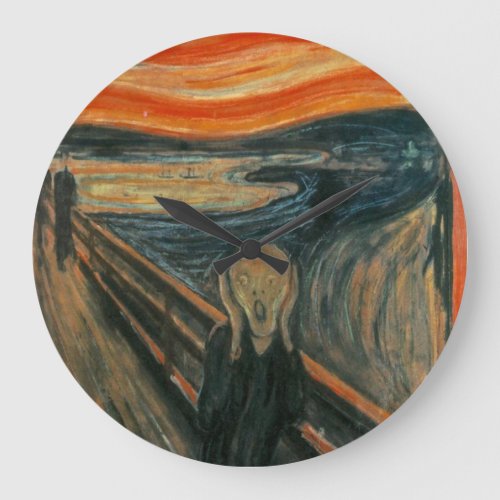 The Scream by by Edvard Munch Wall Clock