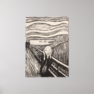 "The Scream" by Edvard Munch - 1895 - Norway Canvas Print