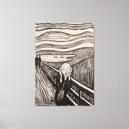 The Scream by Edvard Munch _ 1895 _ Norway Canvas Print