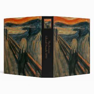 The Scream by Edvard Munch 3 Ring Binder