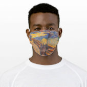 The Scream by Edvard Munch Adult Cloth Face Mask (Worn)