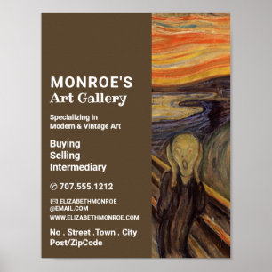 The Scream By Edvard Munch, Art Dealer, Gallery Poster