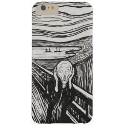 The Scream by Edvard Munch Black and White Barely There iPhone 6 Plus Case